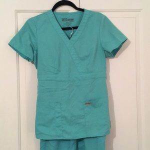 Mint Green Grey’s Anatomy Scrub Set